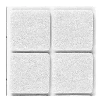 FELTRINO ADESIVO SEDIA BIANCO  30X 30 MM CF 6 PZ (50