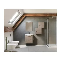 ARREDO BAGNO MOD.ZAFFIRO ROVERE FUMO 55 CM