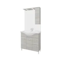 ARREDO BAGNO MOD.RUBINO ROVERE GRIGIO 85 CM