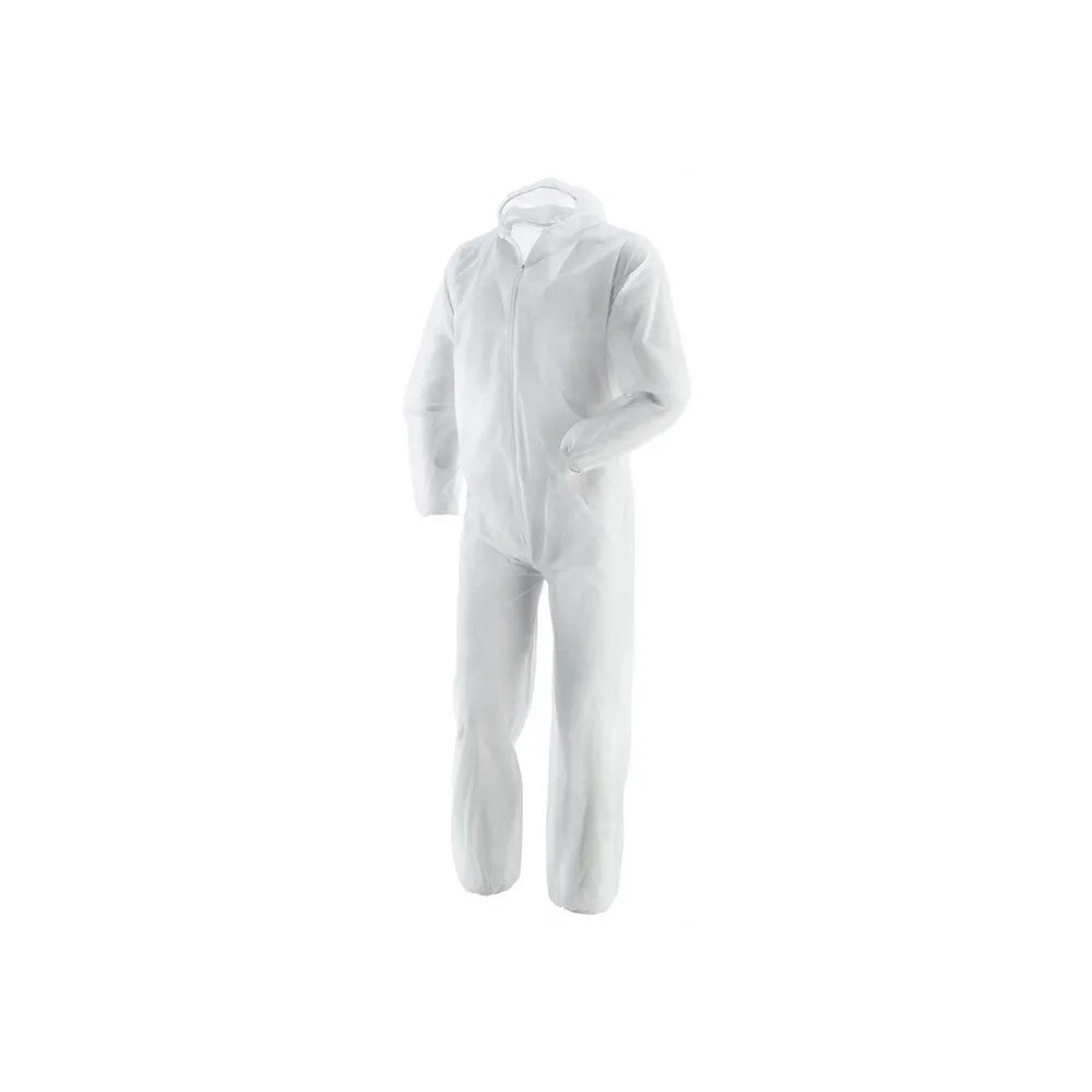 TUTA DA LAVORO MONOUSO 40 G/M2 BIANCO TG. L TUTA DA LAVORO MONOUSO 40 G/M2 BIANCO TG. L
