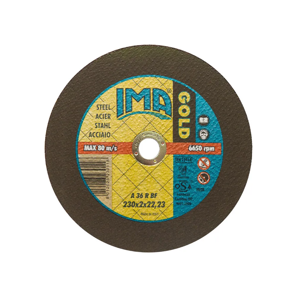 IMA DISCO P/FERRO GOLD PIANO D 230X2 IMA DISCO P/FERRO GOLD PIANO D 230X2
