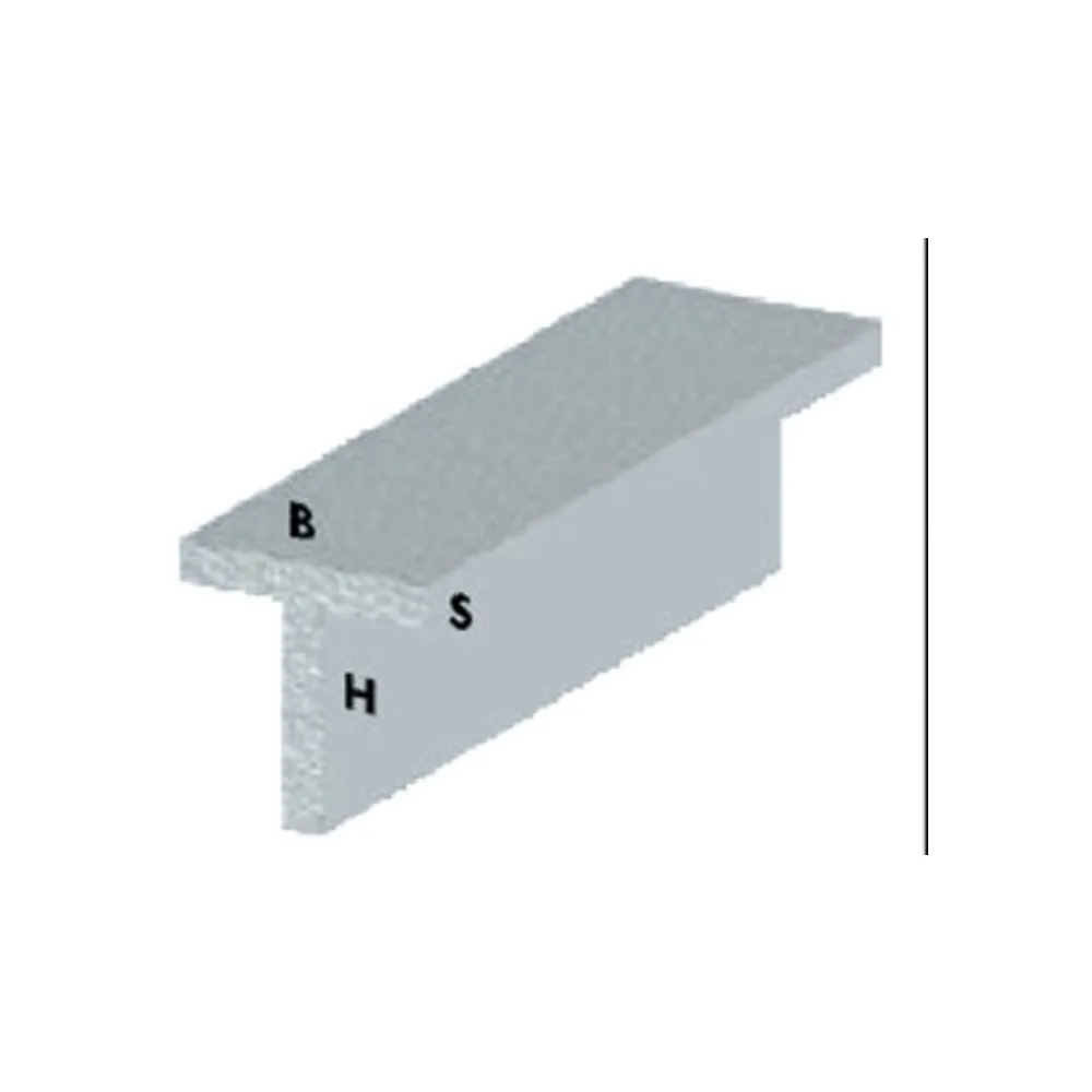 PROFILO ARGENTO H.100 CM T 30X15X1