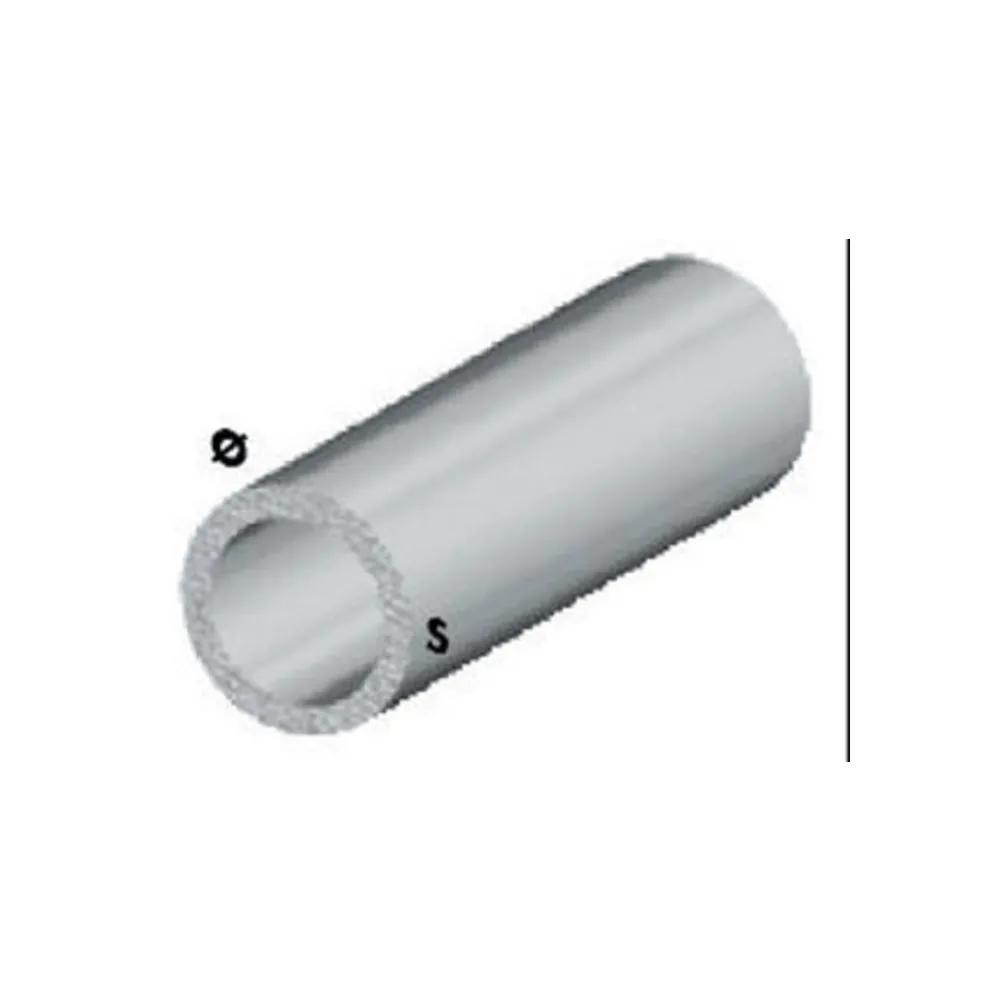 PROFILO ARGENTO H.200 CM TUBO TONDO  6X1 MM** (5