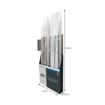 ESPOSITORE PROFILI ALL.H.200 CM POSTI 25 VUOTO
