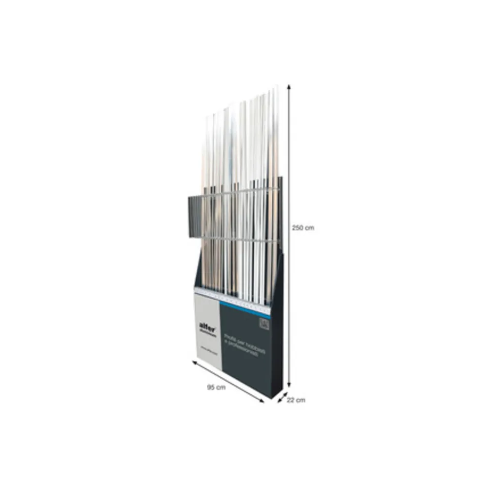 ESPOSITORE PROFILI ALL.H.200 CM POSTI 25 VUOTO