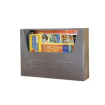 PORTA PUBBLICITA IN LAMIERA 34X7XH24 CM (4