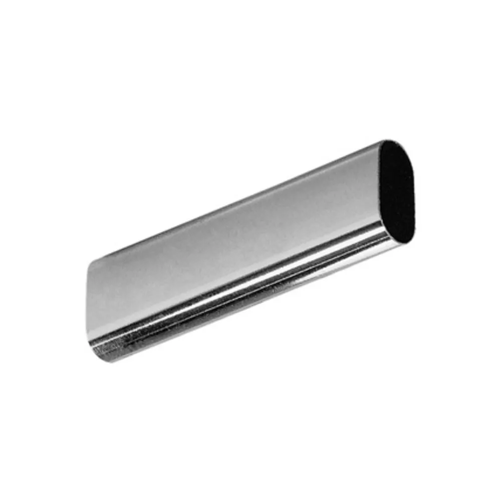 TUBO P/ARMADIO OVALE CROMATO 30X15 MM DA 1 M (10