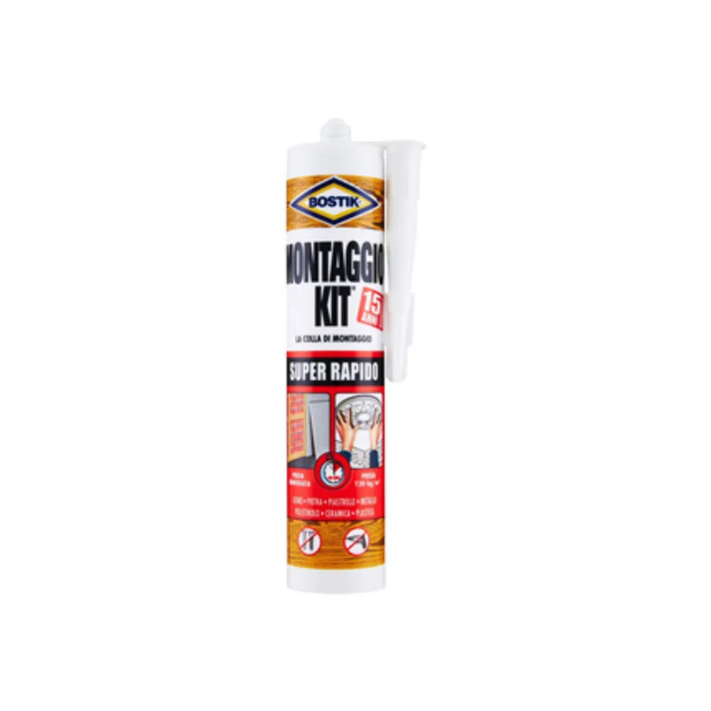 BOSTIK MONTAGGIO KIT SUPER RAPIDO 370 G CARTUC BOSTIK MONTAGGIO KIT SUPER RAPIDO 370 G CARTUC