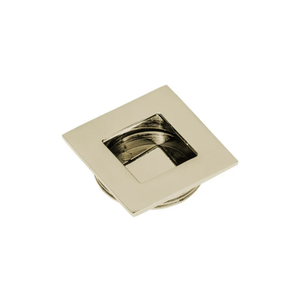 MANIGLIA DA INCASSO D 35X40 MM NICHEL