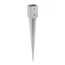 PIASTRA 797 SUPPORTO PILASTRO ZINC FUOCO 91X91 MM