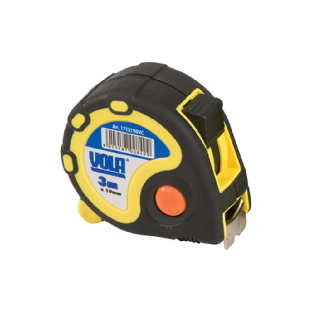 FLESSOMETRO VOLA TEKNA PRO IN ABS 3 M X 19 MM * (6 FLESSOMETRO VOLA TEKNA PRO IN ABS 3 M X 19 MM * (6