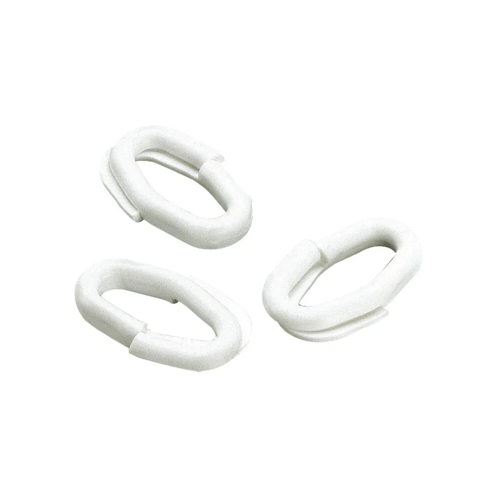 ANELLO GIUNZIONE P/CATENA PLASTICA D 8 BIANCO (50 ANELLO GIUNZIONE P/CATENA PLASTICA D 8 BIANCO (50