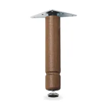 BL PIEDINO REGOLABILE LEGNO 100 MM NOCE 4 PZ (2