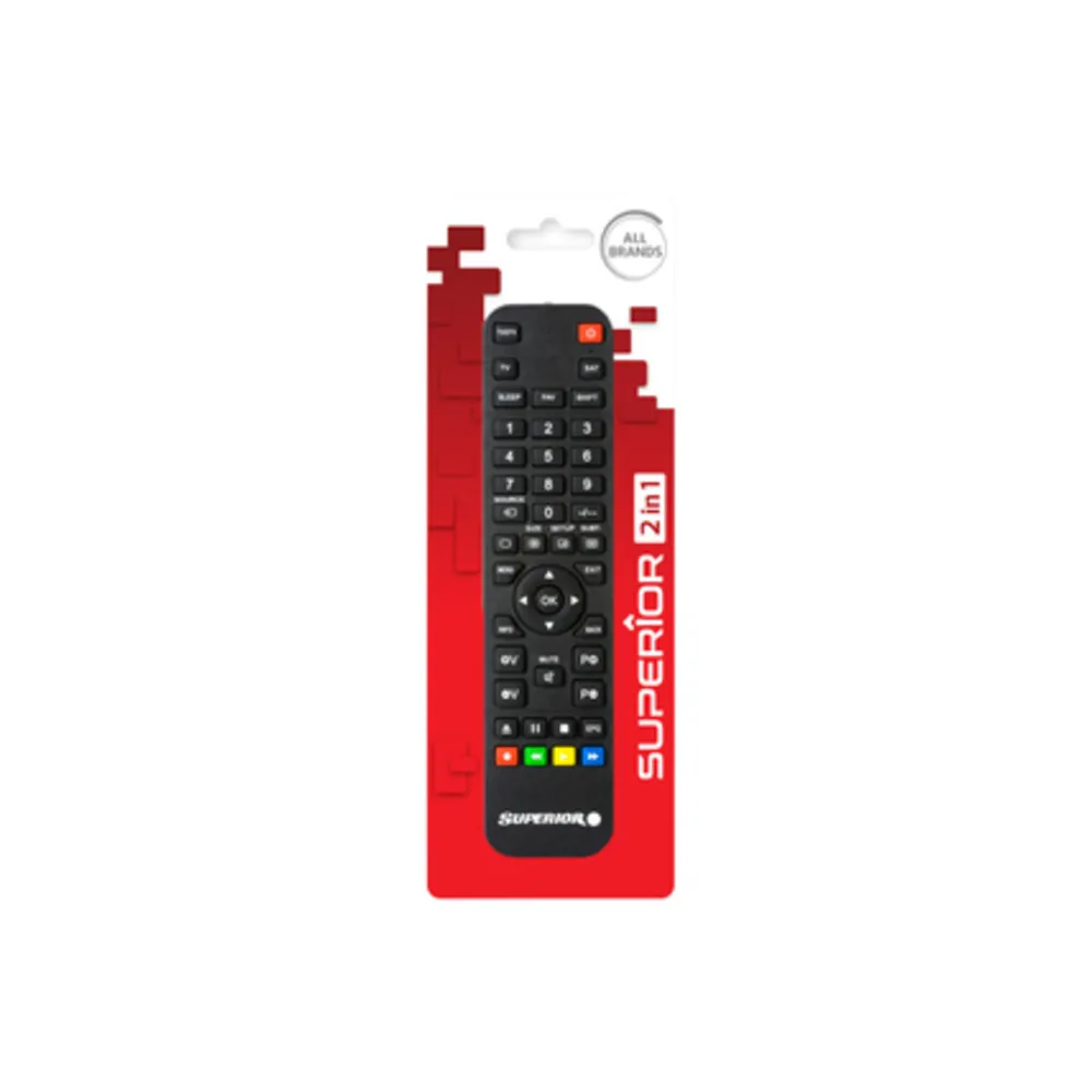 TELECOMANDO TV SUPERIOR PROGRAMMABILE 2 IN 1 TELECOMANDO TV SUPERIOR PROGRAMMABILE 2 IN 1