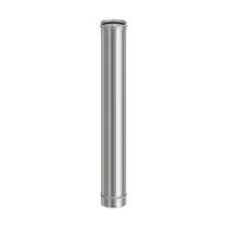 TUBO INOX AISI 304 H 100 CM P/PELLET D  8 CM (10