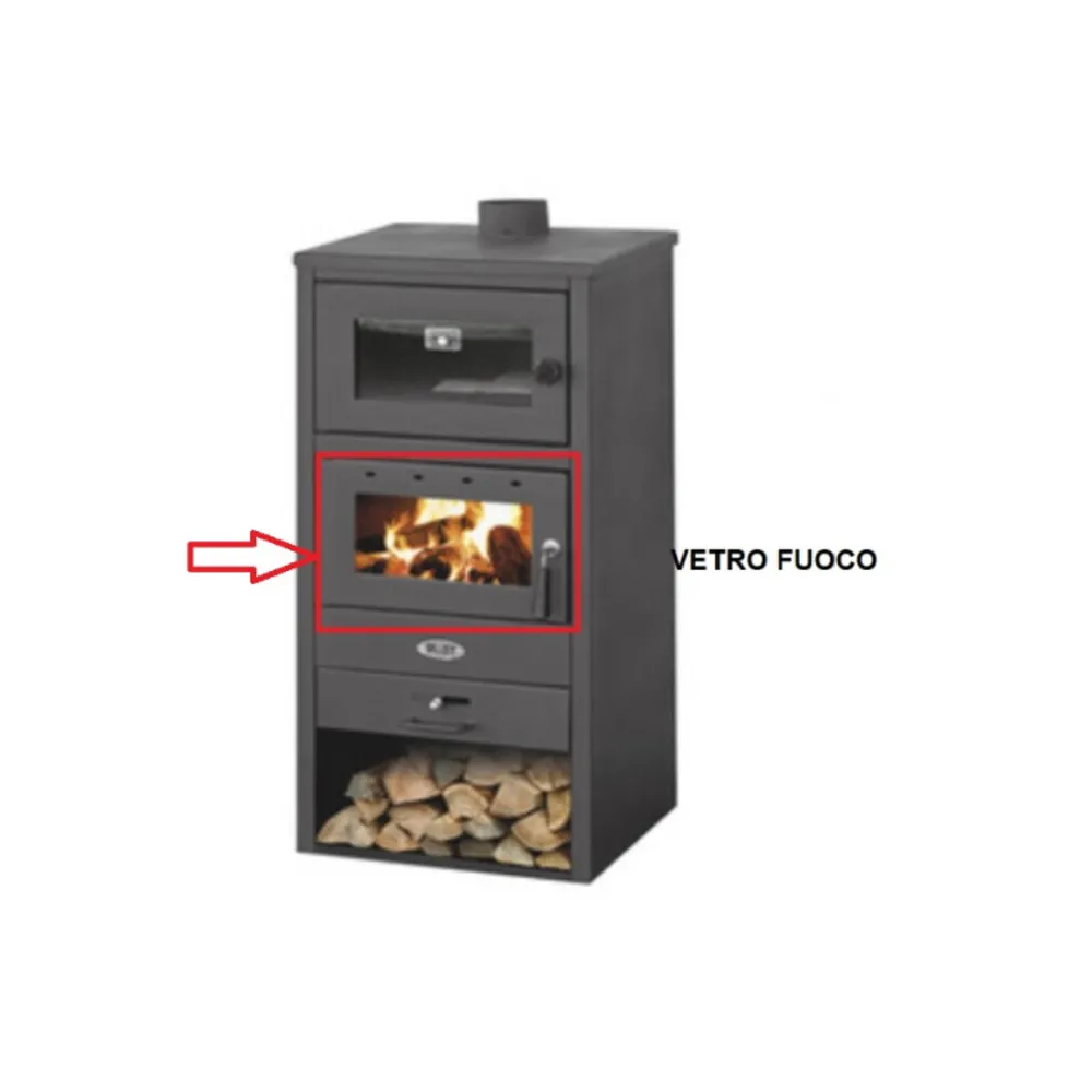 R VETRO FUOCO X STUFA A LEGNA C/FORNO MOD. BLIST BR R VETRO FUOCO X STUFA A LEGNA C/FORNO MOD. BLIST BR