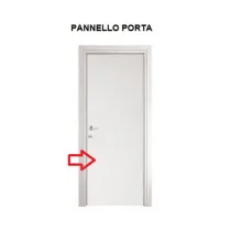 R PANNELLO PORTA MICROTEC FRASS BIANCO 210X80