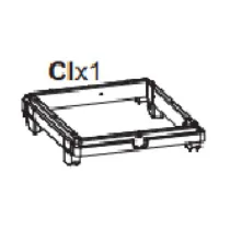 R CORNICE CL X PATTUMIERA 1 ANTA CM.34X39X88H ECOLINE1 TERRY