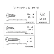 R KIT VITERIA S01.50.107 X ARMADIO SPOGLIATOIO RESINA A 1 POSTO IN KIT C/SERRAT