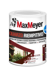 PITTURA PER ESTERNI QUARZO RIEMPITIVO ANTIALGA BIANCO MAXMEYER 0,75L