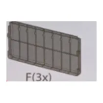 R PARTICOLARE F X ALLIBERT CALIFORNIA DIVANO 3 P C/CUSCINI GRAPHITE