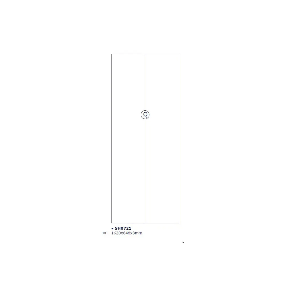 R PART Q FONDO X SCARPIERA 5 RIBALTE 65X15X164 BIANCO 1307