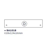 R BASE D X KIT SCARPIERA 5 RIBALTE 65X15X164 BIANCO 1307