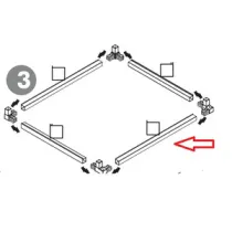 R PROFILO GRANDE BASE SUP CON GUIDA  X  KIT COPRILAVATRICE RESINA