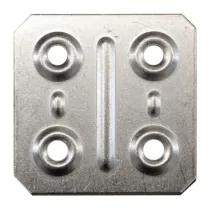BL PIASTRINA QUADRA 40X40 MM ZINCATA 10 PZ* (6