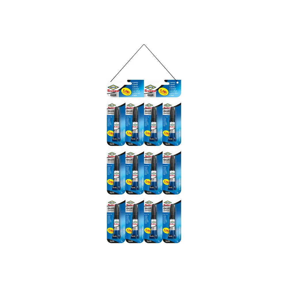 BOSTIK SUPER GLUE 3 G JUMBO CARD BLISTER (24 BOSTIK SUPER GLUE 3 G JUMBO CARD BLISTER (24