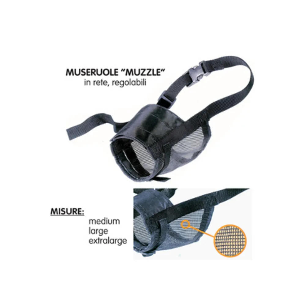 MUSERUOLA P/CANI MUZZLE IN RETE TAGLIA  L