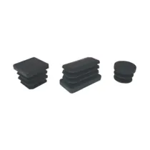 BL PUNTALE ALETTATO TONDO 25 MM NERO 8 PZ (5
