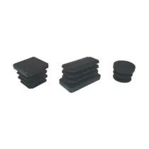 BL PUNTALE ALETTATO TONDO 28 MM NERO 8 PZ (5