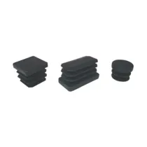 BL PUNTALE ALETTATO TONDO 30 MM NERO 8 PZ (5