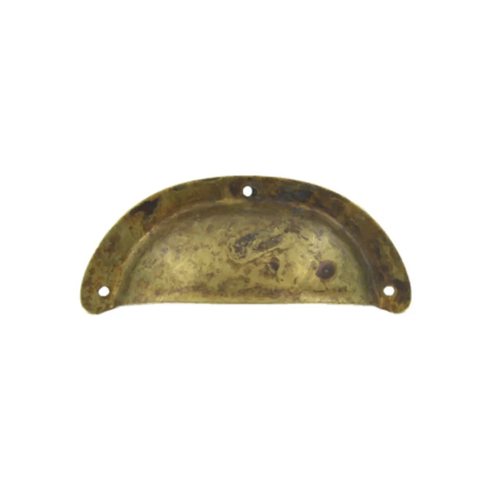MANIGLIA OTTONE 15122 77X31 MM ANTICATO** (25