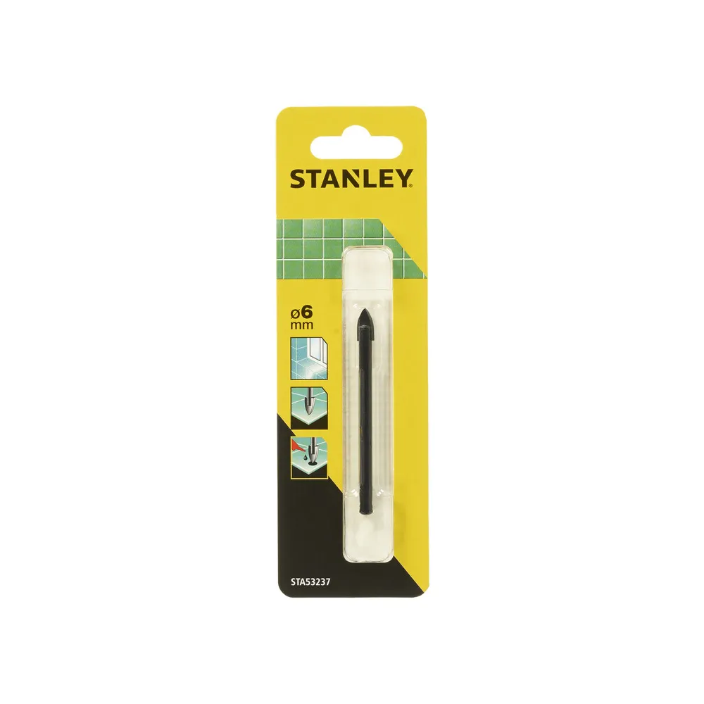 PIRANHA STANLEY STA53237 (X53237) PUNTA VETRO E CERAMICA 6 MM
