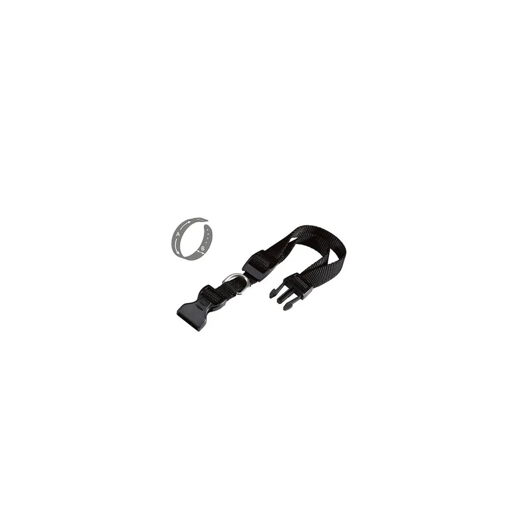 ZOOV COLLARE REG. IN NYLON NERO MM.25X40/65 (12