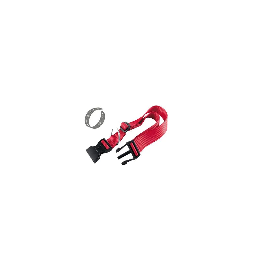 ZOOV COLLARE REG. IN NYLON ROSSO MM.10X20/30 (12