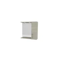 SPECCHIO DA BAGNO A 1 ANTA ROVERE GRIGIO