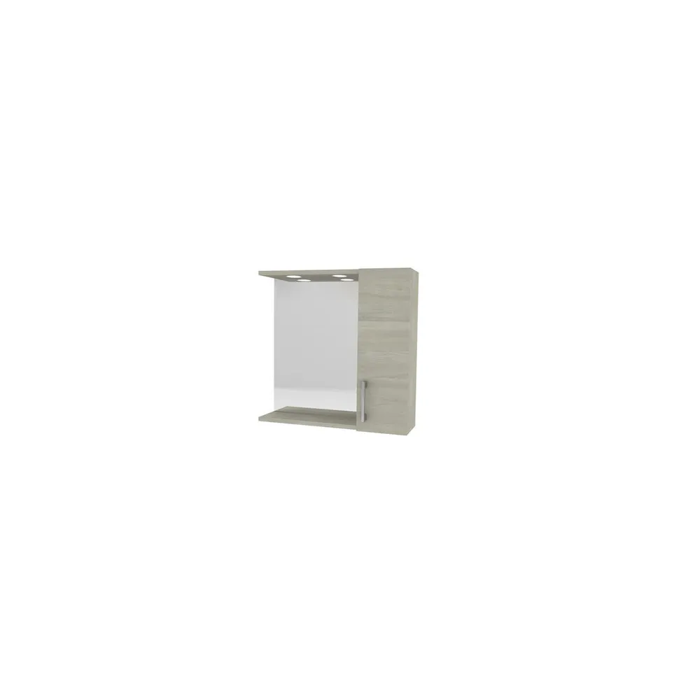 SPECCHIO DA BAGNO A 1 ANTA ROVERE GRIGIO SPECCHIO DA BAGNO A 1 ANTA ROVERE GRIGIO