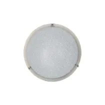 PLAFONIERA GAIA D 30 CM 1 LUCE E27 B/CO GRANIGLIA (4