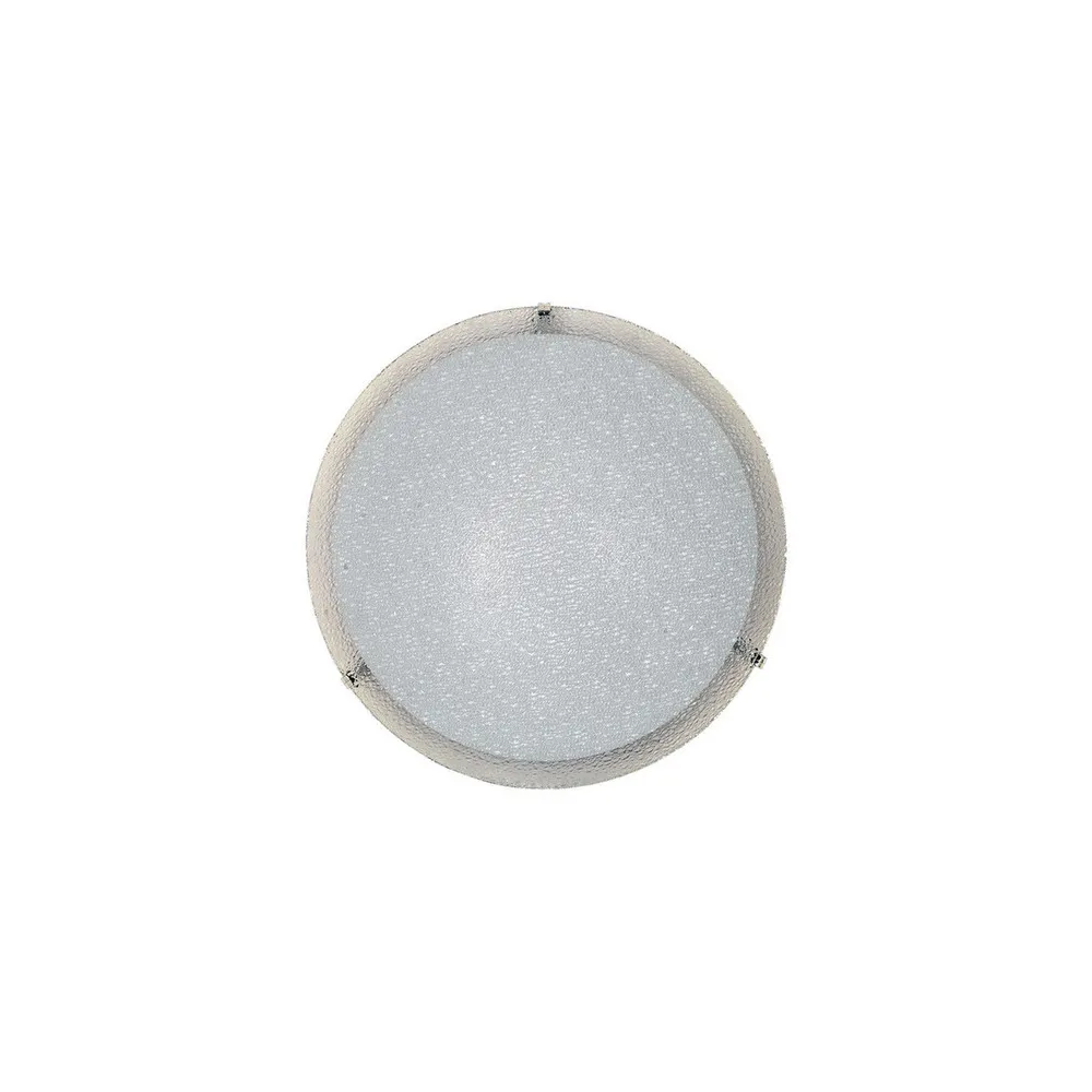 PLAFONIERA GAIA D 30 CM 1 LUCE E27 B/CO GRANIGLIA (4