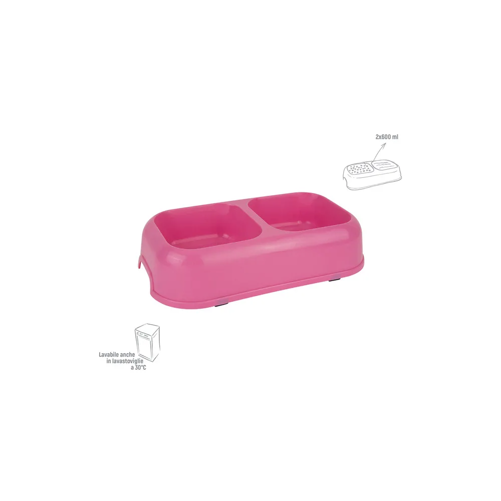 ZOOV CIOTOLA DOPPIA RETTANGOLARE ROSA LARGE (6