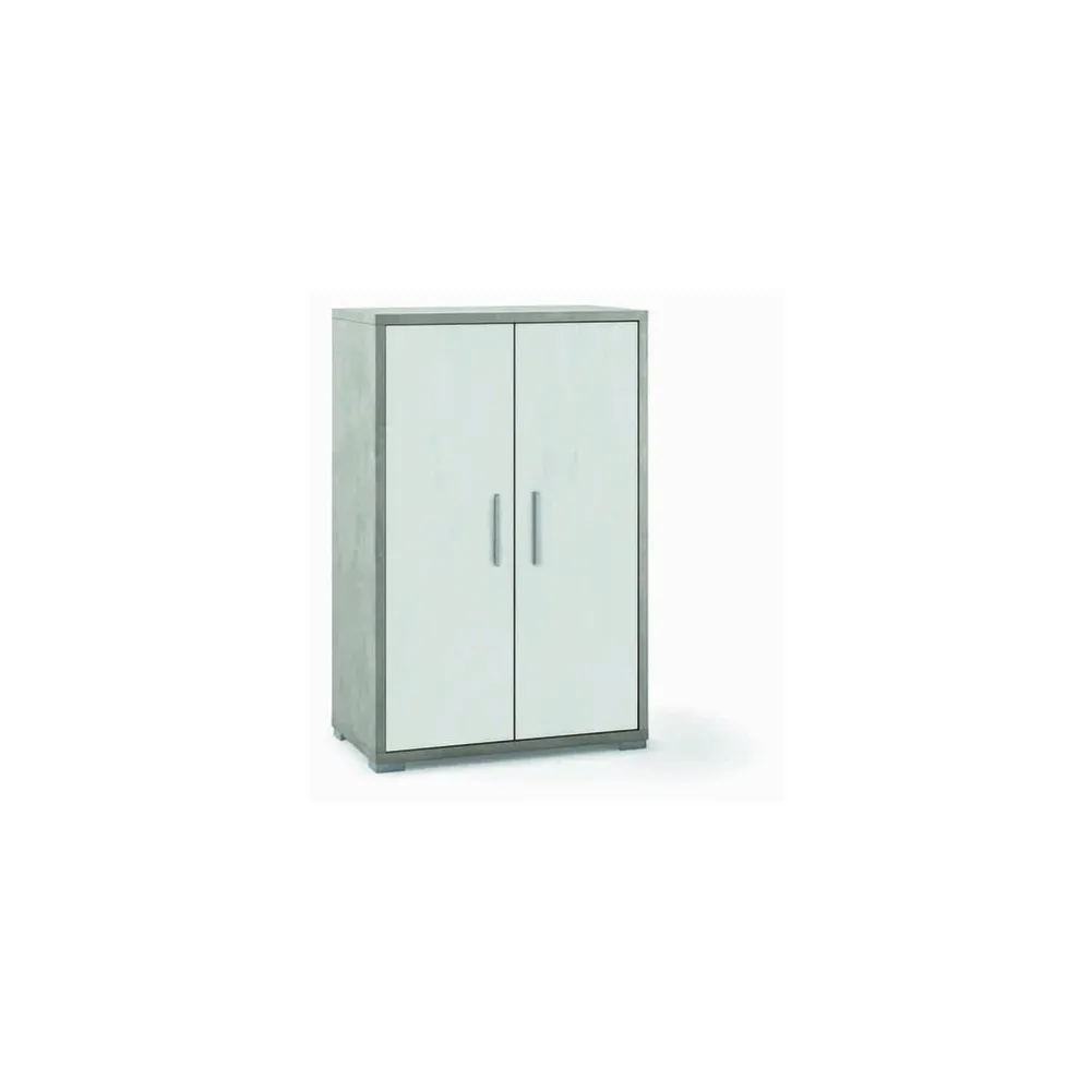 UFFICIO DOUBLE MOBILE 2A 110X71 CM  CEMENTO/OSS.