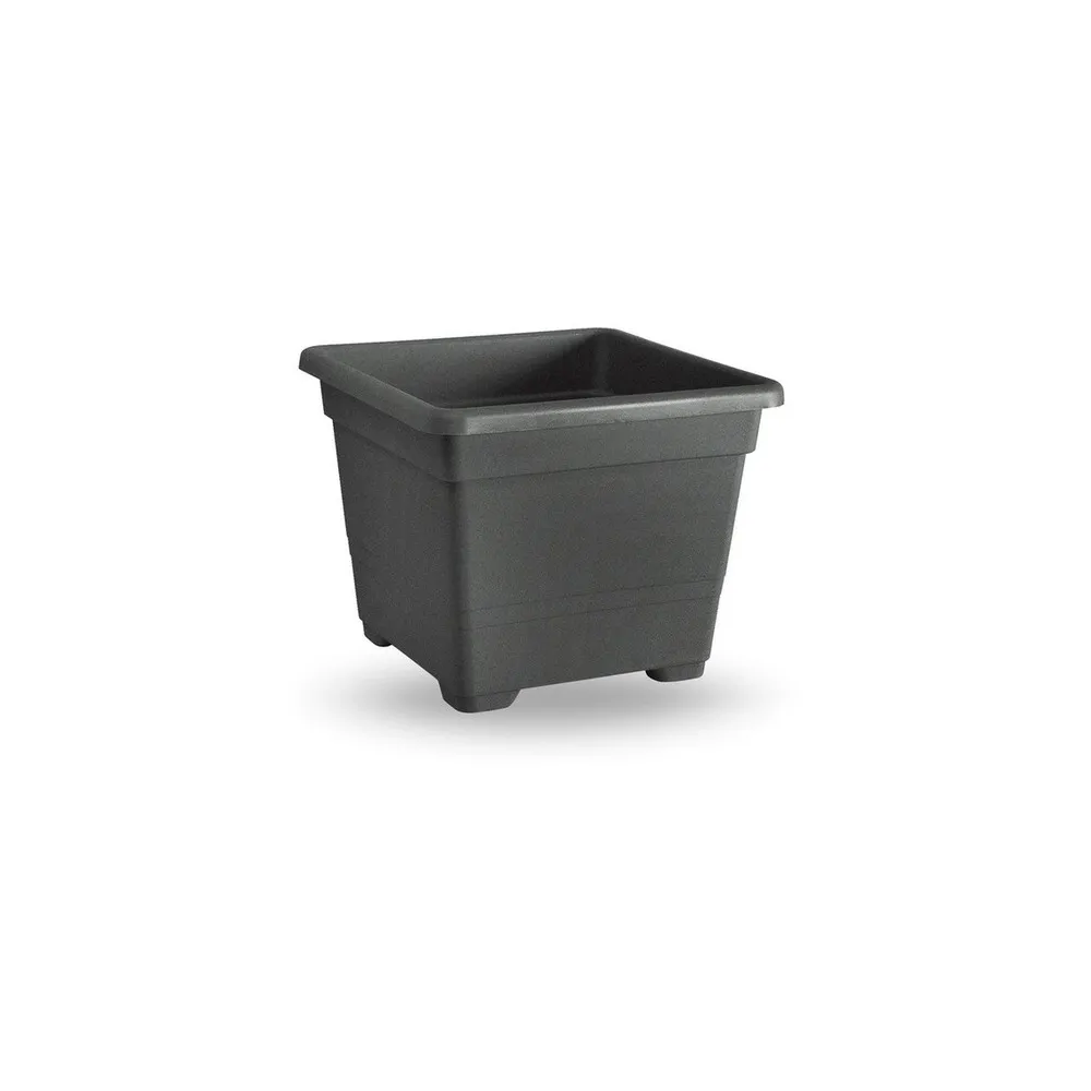 VASO QUADRATO CM.27 ANTRACITE