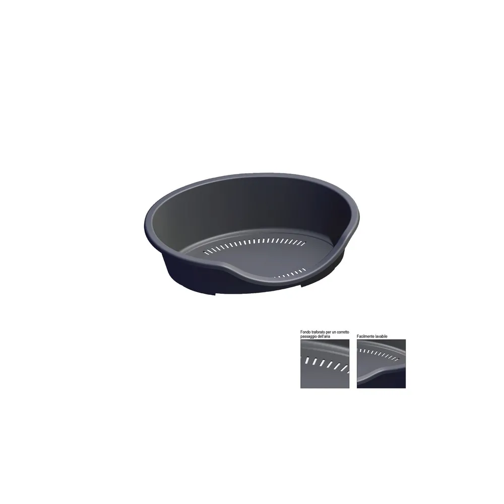 ZOOV LETTINO P/CANI GATTI 60X40X20CM GRIGIO ZOOV LETTINO P/CANI GATTI 60X40X20CM GRIGIO