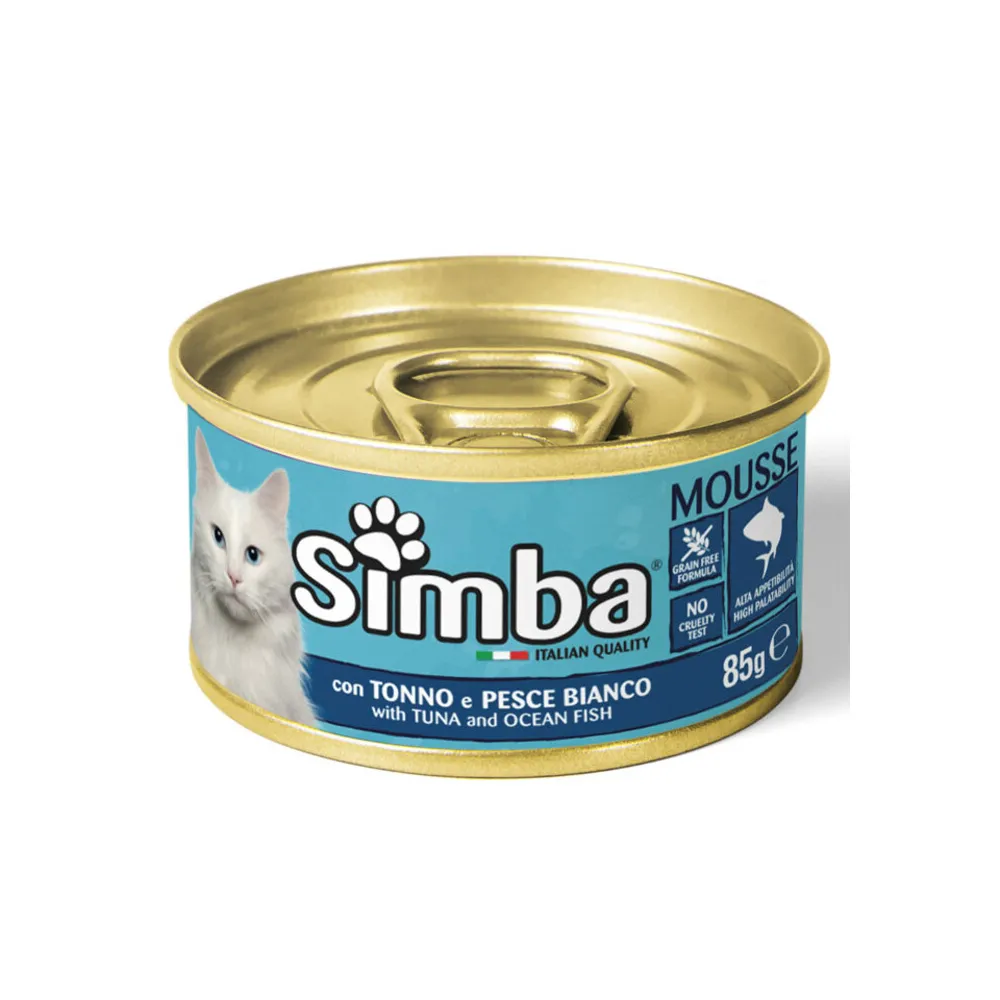 CIBO GATTO MONGE SIMBA 85 G TONNO E PESCE BIANCO (24 CIBO GATTO MONGE SIMBA 85 G TONNO E PESCE BIANCO (24