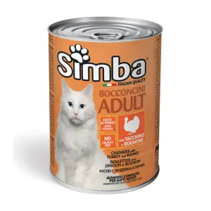 CIBO GATTO MONGE SIMBA 415 G BOCCONCINI TACC ROG (24