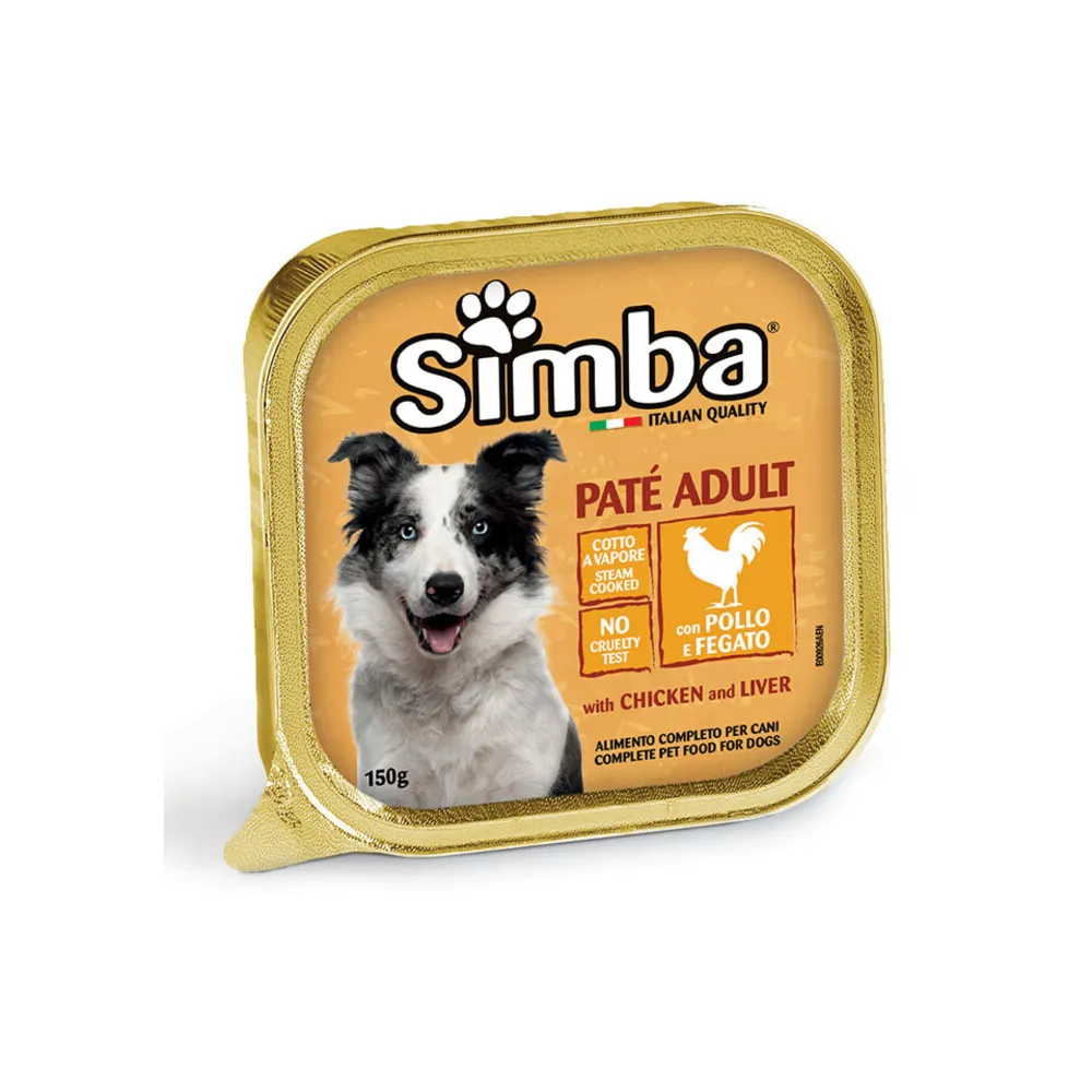 CIBO CANE MONGE SIMBA 150 G PATE VSC POLLO FEGAT (24 CIBO CANE MONGE SIMBA 150 G PATE VSC POLLO FEGAT (24