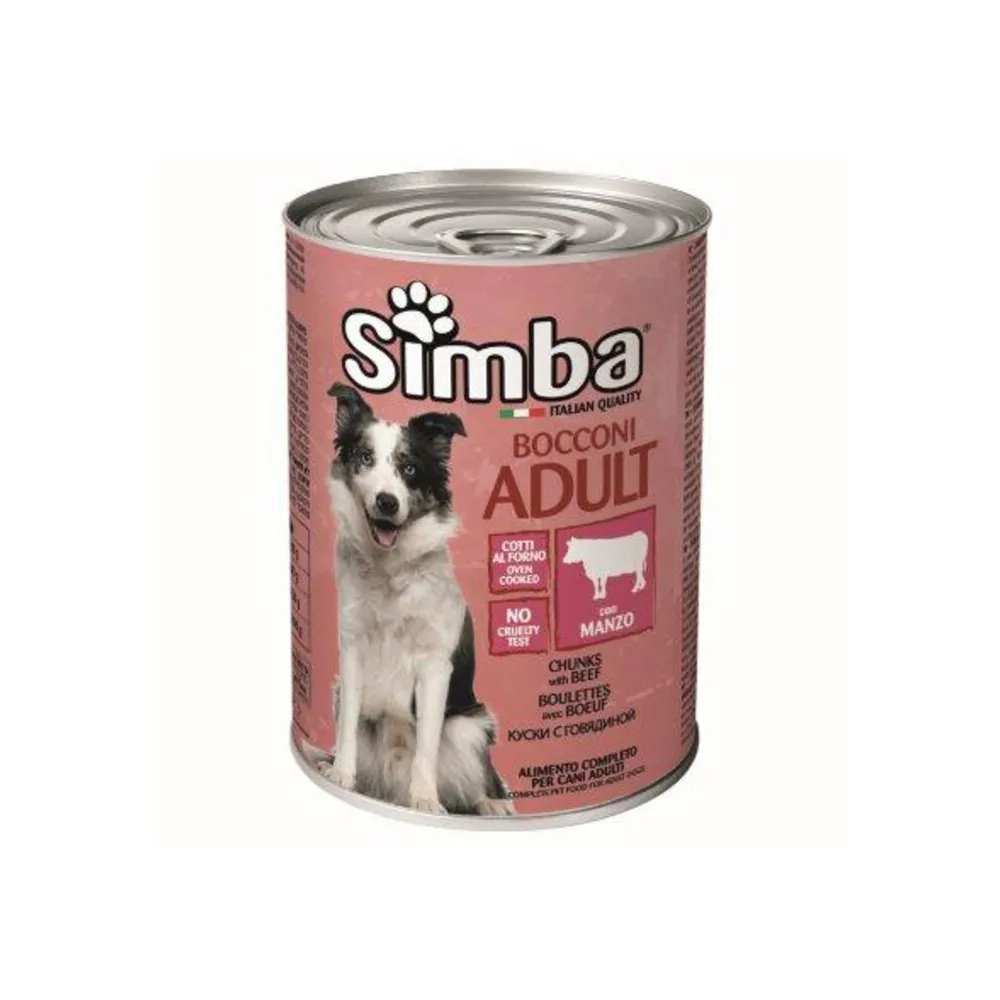 CIBO CANE MONGE SIMBA 415 G BOCCONC VITELLO (24 CIBO CANE MONGE SIMBA 415 G BOCCONC VITELLO (24